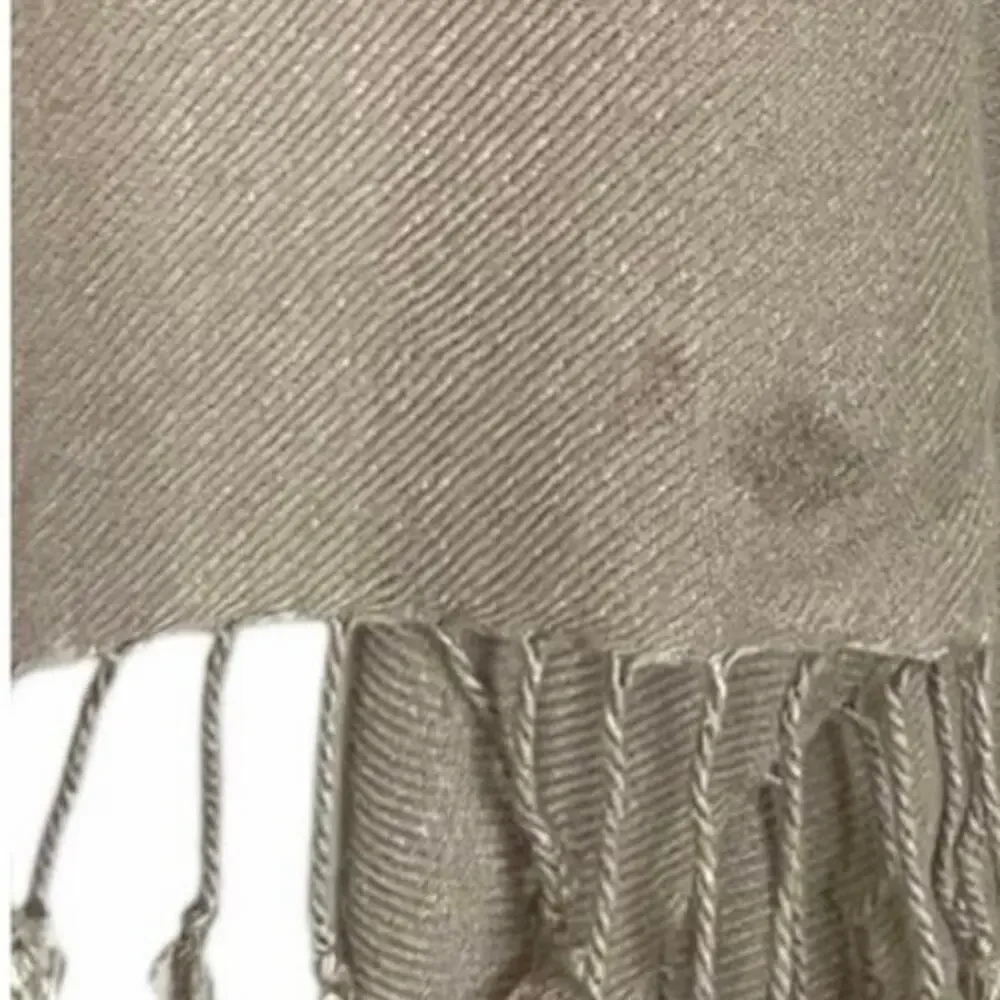 Women’s Bundle 3 Oblong Scarfs Solid Neutral Color Fringe Tan Orange Brown Tan
